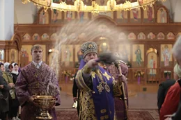 56-Воздвижение Честнаго и Животворящего Креста Господня. Божественная Литургия в главном храме епархии
