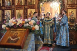27-Архиепископ Амфилохий возглавил праздничное богослужение в день престольного торжества Покровского собора города Усть-Каменогорска