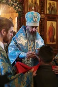 61-Архиепископ Амфилохий возглавил праздничное богослужение в день престольного торжества Покровского собора города Усть-Каменогорска