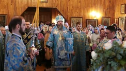 66-Архиепископ Амфилохий возглавил праздничное богослужение в день престольного торжества Покровского собора города Усть-Каменогорска