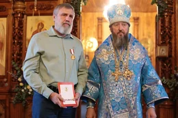 75-Архиепископ Амфилохий возглавил праздничное богослужение в день престольного торжества Покровского собора города Усть-Каменогорска