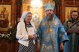 78-Архиепископ Амфилохий возглавил праздничное богослужение в день престольного торжества Покровского собора города Усть-Каменогорска