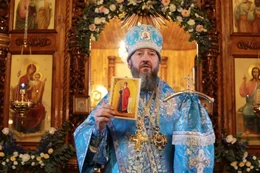 83-Архиепископ Амфилохий возглавил праздничное богослужение в день престольного торжества Покровского собора города Усть-Каменогорска