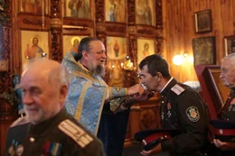 87-Архиепископ Амфилохий возглавил праздничное богослужение в день престольного торжества Покровского собора города Усть-Каменогорска