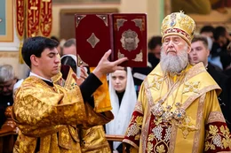 8-Архиепископ Усть-Каменогорский и Семипалатинский Амфилохий принял участие в духовных торжествах, состоявшихся в Никольском соборе Алма-Аты, в день памяти  священноисповедника Николая, митрополита Казахстанского