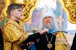 27-Архиепископ Усть-Каменогорский и Семипалатинский Амфилохий принял участие в духовных торжествах, состоявшихся в Никольском соборе Алма-Аты, в день памяти  священноисповедника Николая, митрополита Казахстанского