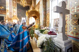 21-Управляющий Усть-Каменогорской и Семипалатинской епархии в праздник Иверской иконы Божией Матери принял участие в престольном торжестве в Иверско-Серафимовском монастыре Алма-Аты