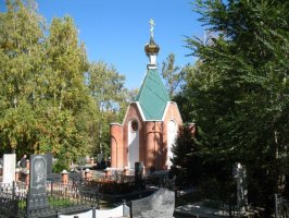 г.Усть‑Каменогорск, Ушановское кладбище, часовня в честь иконы Божией Матери «Умиление» Серафимо‑Дивеевской