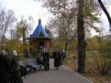 3-г.Усть-Каменогорск, парк «Жастар», часовня в честь Новомучеников и Исповедников Российских и Казахстанских