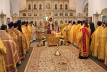 Соборное богослужение в Андреевском кафедральном соборе г.Усть-Каменогорска