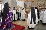 В пятую годовщину со дня смерти Святейшего Патриарха Алексия II Епископ Амфилохий совершил панихиду в сослужении городского духовенства
