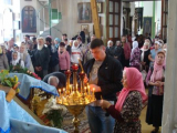 7-В праздник Воздвижения Честного и Животворящего Креста Господня Преосвященнейший Амфилохий, епископ Усть-Каменогорский и Семипалатинский, возглавил Божественную литургию в Воскресенском кафедральном соборе Семипалатинска