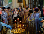 18-В праздник Воздвижения Честного и Животворящего Креста Господня Преосвященнейший Амфилохий, епископ Усть-Каменогорский и Семипалатинский, возглавил Божественную литургию в Воскресенском кафедральном соборе Семипалатинска