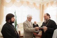 1-Члены Синода Православной Церкви Казахстана встретились с Чрезвычайным и Полномочным послом России в Казахстане
