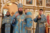 9-Похвала Пресвятой Богородицы. Преосвященный епископ Амфилохий совершил богослужение в Свято-Покровском храме г.Усть-Каменогорска по случаю 10-летия со дня его открытия