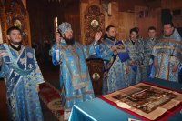 24-Похвала Пресвятой Богородицы. Преосвященный епископ Амфилохий совершил богослужение в Свято-Покровском храме г.Усть-Каменогорска по случаю 10-летия со дня его открытия