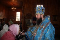45-Похвала Пресвятой Богородицы. Преосвященный епископ Амфилохий совершил богослужение в Свято-Покровском храме г.Усть-Каменогорска по случаю 10-летия со дня его открытия