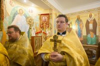 5-Управляющий Усть-Каменогорской епархией молился за Литургией в домовом храме митрополичьей резиденции в Алма-Ате