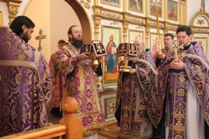 Служение епископа Амфилохия в Неделю 5-ю Великого поста