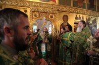 11-Управляющий Усть-Каменогорской и Семипалатинской епархией епископ Амфилохий принял участие в соборном служении Божественной Литургии в день памяти святого праведного старца Феодора в Томске