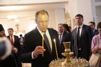10-Министр иностранных дел Российской Федерации посетил Андреевский кафедральный собор города Усть-Каменогорска