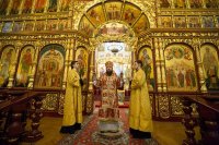 12-Епископ Усть-Каменогорский и Семипалатинский Амфилохий сослужил Предстоятелю Православной Церкви Казахстана в главном храме Алма-Аты