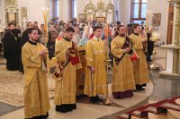 7-В Неделю 26-ю по Пятидесятнице Управляющий Усть-Каменогорской епархии совершил Литургию в главном храме Восточно-Казахстанской области