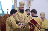 16-В Неделю 26-ю по Пятидесятнице Управляющий Усть-Каменогорской епархии совершил Литургию в главном храме Восточно-Казахстанской области