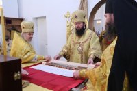 17-В Неделю 26-ю по Пятидесятнице Управляющий Усть-Каменогорской епархии совершил Литургию в главном храме Восточно-Казахстанской области