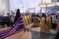 26-В Неделю 26-ю по Пятидесятнице Управляющий Усть-Каменогорской епархии совершил Литургию в главном храме Восточно-Казахстанской области