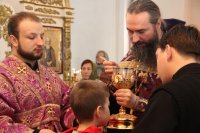 21-Епископ Амфилохий совершил Божественную Литургию в Свято-Андреевском кафедральном соборе
