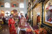 14-Глава Казахстанского Митрополичьего округа совершил великое освящение храма во имя Архистратига Божия Михаила в городе Чимкенте