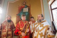 16-Глава Казахстанского Митрополичьего округа совершил великое освящение храма во имя Архистратига Божия Михаила в городе Чимкенте
