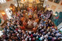 24-Глава Казахстанского Митрополичьего округа совершил великое освящение храма во имя Архистратига Божия Михаила в городе Чимкенте