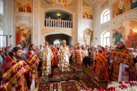 25-Глава Казахстанского Митрополичьего округа совершил великое освящение храма во имя Архистратига Божия Михаила в городе Чимкенте