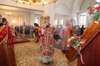 7-В день памяти великомученика и целителя Пантелеимона епископ Усть-Каменогорский и Семипалатинский Амфилохий совершил Литургию в Свято-Андреевском кафедральном соборе города Усть-Каменогорска