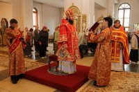 11-В день памяти великомученика и целителя Пантелеимона епископ Усть-Каменогорский и Семипалатинский Амфилохий совершил Литургию в Свято-Андреевском кафедральном соборе города Усть-Каменогорска