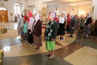 12-В день памяти великомученика и целителя Пантелеимона епископ Усть-Каменогорский и Семипалатинский Амфилохий совершил Литургию в Свято-Андреевском кафедральном соборе города Усть-Каменогорска