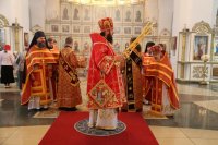 13-В день памяти великомученика и целителя Пантелеимона епископ Усть-Каменогорский и Семипалатинский Амфилохий совершил Литургию в Свято-Андреевском кафедральном соборе города Усть-Каменогорска