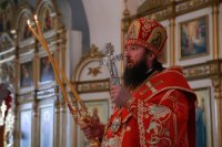 14-В день памяти великомученика и целителя Пантелеимона епископ Усть-Каменогорский и Семипалатинский Амфилохий совершил Литургию в Свято-Андреевском кафедральном соборе города Усть-Каменогорска