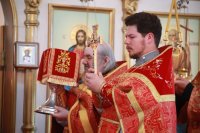 21-В день памяти великомученика и целителя Пантелеимона епископ Усть-Каменогорский и Семипалатинский Амфилохий совершил Литургию в Свято-Андреевском кафедральном соборе города Усть-Каменогорска