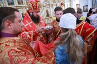 35-В день памяти великомученика и целителя Пантелеимона епископ Усть-Каменогорский и Семипалатинский Амфилохий совершил Литургию в Свято-Андреевском кафедральном соборе города Усть-Каменогорска