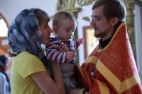 45-В день памяти великомученика и целителя Пантелеимона епископ Усть-Каменогорский и Семипалатинский Амфилохий совершил Литургию в Свято-Андреевском кафедральном соборе города Усть-Каменогорска