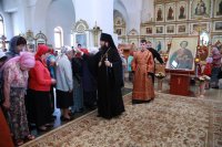 47-В день памяти великомученика и целителя Пантелеимона епископ Усть-Каменогорский и Семипалатинский Амфилохий совершил Литургию в Свято-Андреевском кафедральном соборе города Усть-Каменогорска
