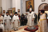 Служение Преосвященного Епископа Амфилохия в Свято-Зиновьевском храме города Усть-Каменогорска