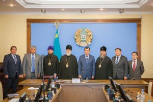 Митрополит Александр встретился с акимом Жамбылской области К.Н. Кокрекбаевым