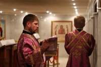 1-Архиерейская Литургия Преждеосвященных Даров в Успенском кафедральном соборе Астаны 