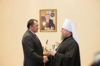 1-Митрополит Астанайский и Казахстанский Александр встретился с акимом Западно-Казахстанской области Н.А.Ногаевым