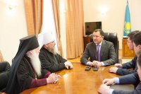2-Митрополит Астанайский и Казахстанский Александр встретился с акимом Западно-Казахстанской области Н.А.Ногаевым