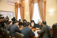 5-Митрополит Астанайский и Казахстанский Александр встретился с акимом Западно-Казахстанской области Н.А.Ногаевым